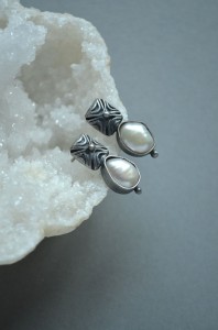 Kolczyki "Księżycowe Perły"